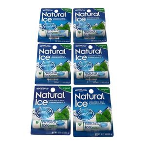 Mentholatum Natural Ice Original Medicated Lip Balm SPF 15 Outdoor‎ 6 Pack